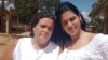 La activista Ania Zamora (izquierda) y su hija, la Dama de Blanco Sissi Abascal Zamora.