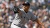 El lanzador abridor de los Yankees de Nueva York, Néstor Cortés (Foto AP/Steve Ruark)