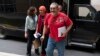 El exmilitante sandinista y excustodio de Daniel Ortega, Marlon Gerardo Sáenz Cruz, conocido como el “Chino Enoc”, llegando a Estados Unidos, tras ser excarcelado. (AP Photo/Jose Luis Magana).