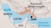Localización de la ciudad de Jask, en la provincia iraní de Hormozgán, zona en donde las fuerzas iraníes derribaron un dron estadounidense, según la televisión estatal de la República Islámica.