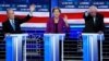 De izq. a der. Mike Bloomberg, Elizabeth Warren y Bernie Sanders.