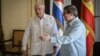 Un encuentro entre Bruno Rodríguez (der.) y Josep Borrell en La Habana en Octubre de 2019, cuando Borrell era canciller de España.