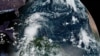 Imagen del satélite de la tormenta tropical Melissa.