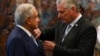 El mandatario mexicano Andrés Manuel López Obrador confirmó que no asistirá a la cumbre, en protesta por la exclusión de los gobernantes de Cuba, Miguel Díaz-Canel
(en la foto), Nicaragua, Damiel Ortega, y Venezuela, Nicolás Maduro. (Yamil Lage/Foto com