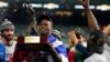 Jorge Soler tras ser elegido MVP en la Serie Mundial. AP Photo/David J. Phillip