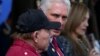 Díaz-Canel y Daniel Ortega en la ceremonia de juramentación de Nicolás Maduro, para un tercer mandato en Caracas, Venezuela, el 10 de enero de 2025. (AP/Ariana Cubillos)