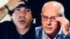 Gorki Águila (i), líder de la banda "Porno para Ricardo", y Alpidio Alonso (d), Ministro de Cultura de Cuba.