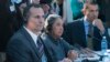 José Daniel Ferrer, Juana Mora Cedeño y Antonio Rodiles en un encuentro con Barack Obama el 22 de marzo de 2016 en La Habana. AP Photo/Pablo Martinez Monsivais.