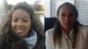 La periodista independiente María Matienzo Puerto y la activista Kirenia Yalit Núñez, de izquierda a derecha.