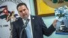 El presidente de la organización Herencia Cultural Cubana en Miami, Daniel Pedreira, durante la presentación del informe anual 2018 sobre el deterioro del Patrimonio Cubano.