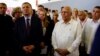 El vice primer ministro ruso Yuri Borisov, jefe de la Comisión Intergubernamental Rusia-Cuba, junto a su contraparte cubana, Ricardo Cabrisas en La Habana en 2018.