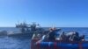 Balseros cubanos interceptados el 9 de diciembre por la Guardia Costera, a unas 40 millas al sur de Cayo Hueso, Florida. (Foto: USCG)