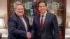 El jefe de la misión diplomática de Estados Unidos en Cuba, Mike Hammer, fue recibido por el Secretario de Estado, Marco Rubio.