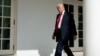 El presidente de los Estados Unidos Donald J. Trump en la Casa Blanca.