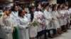 Médicos cubanos trabajando en el programa Mais Médicos de Brasil.