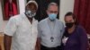Wilber Aguilar y Elizabeth León, padres de manifestantes del 11 de julio encarcelados por el régimen cubano, fueron recibidos este lunes por el Arzobispo de La Habana, Monseñor Juan de la Caridad García Rodríguez.