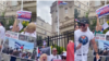 Cubanos con status migratorio I220- A se manifestaron frente a la embajada del Cuba en Estados Unidos.
