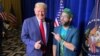 El influencer cubano Alexander Otaola junto al presidente Donald Trump en su visita a Miami este jueves. (Foto: Facebook)