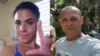 La opositora Lizandra Góngora y el periodista Jorge Bello.