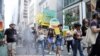Una manifestación, el 17 de septiembre de 2023, en Nueva York, sobre el cambio climático, una de las preocupaciones de Human Rights Watch. (Leonardo Muñoz/AFP).